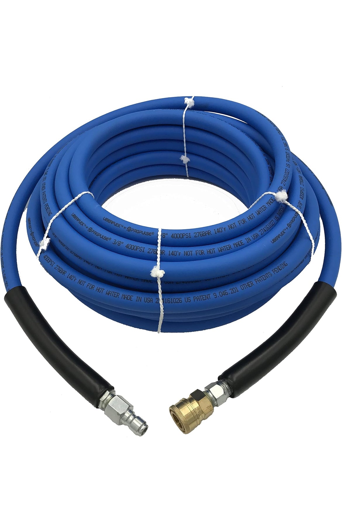 PROPULSE, UBERFLEX 4,000 PSI Blue Flexible & Light Weight Hose w/QC Couplers